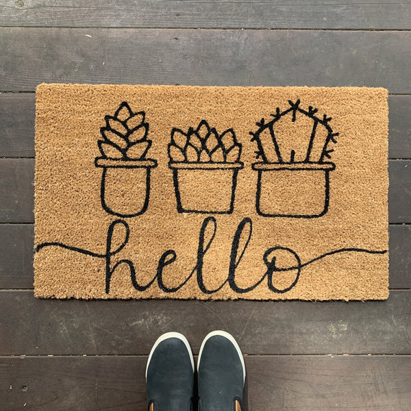 succulent doormat DIY Doormat Painting Kit - Succulent