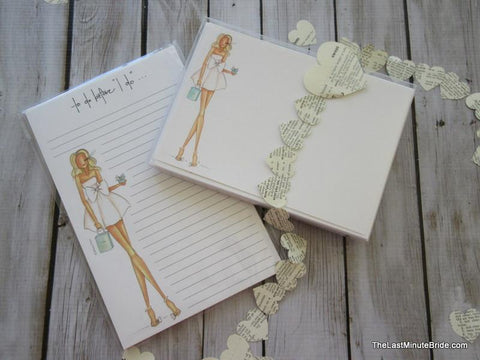 Bride Something Blue Notecard - Boxed Set - Blonde Edition
