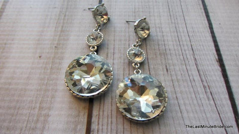 Encircled Sparkle Dangle Earrings (more colors)