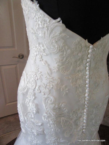  V Back Wedding Dress