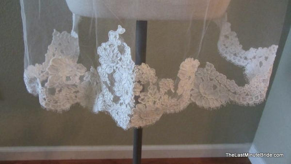 Paloma Blanca Bridal Veil Style: V419F - The Last Minute Bride