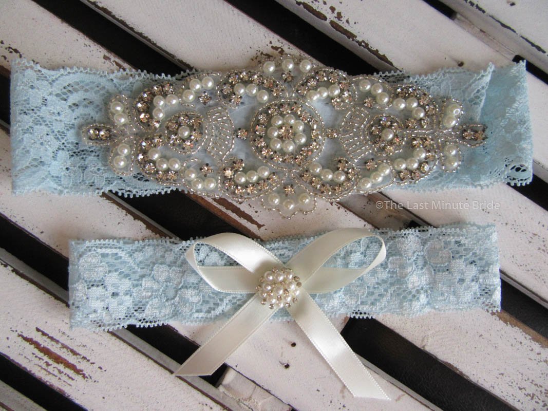 Bridal Garter Style: Something Blue (Set) - The Last Minute Bride Bridal Garter Style: Something Blue (Set) - The Last Minute Bride