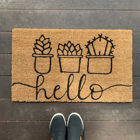 DIY Doormat Painting Kit - Succulent