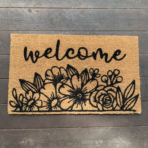 DIY Doormat Painting Kit - Floral - The Last Minute Bride
