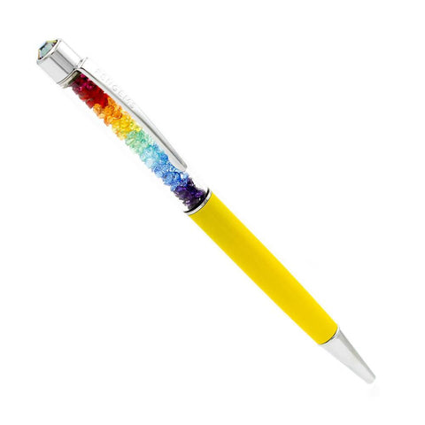 Yellow Rainbow Limited Edition Crystal Pen by PenGems