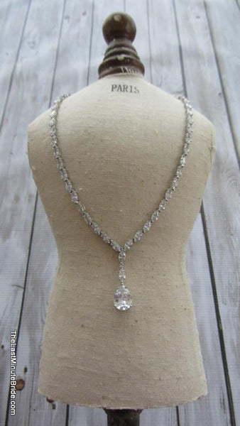 9ct Gold Cubic Zirconia Tear Drop Dress Ring