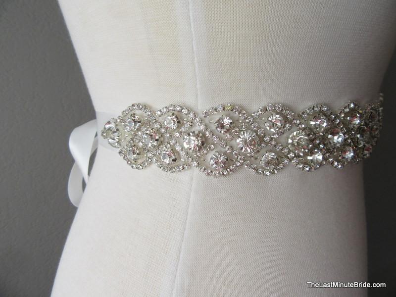 Bridal Belt For Women Dress,wedding Dress Belt For Bride Crystal Rhinestone Sash  Wedding Belt