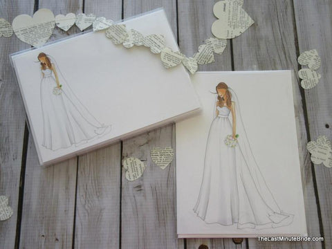 Bride Notecard "Carrie" - Boxed Set