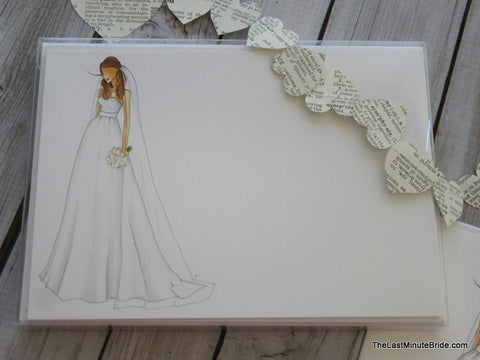 Bride Notecard "Carrie" - Boxed Set