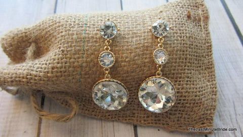 Encircled Sparkle Dangle Earrings (more colors)