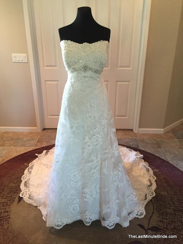 david tutera a line wedding dress David Tutera 115230 Wedding Dress On Sale