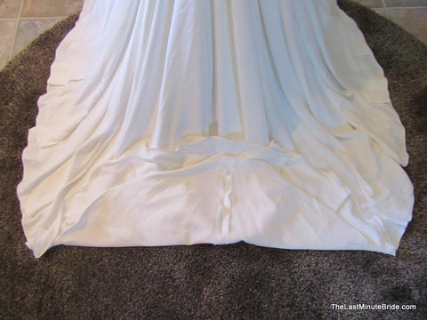  Lace Back Wedding Dress