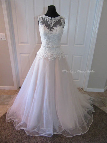 100% Authentic Ella Rosa by Kenneth Winston Wedding Dress from The Last Minute Bride
