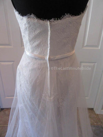 Elongated Dropped Waist Wedding Dress