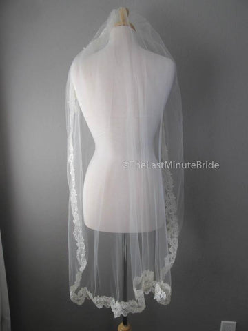 The Last Minute Bride Veil Style #7F-BL