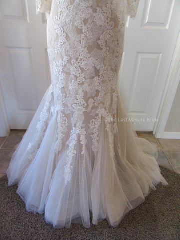 Color Dark Beige Wedding Dress