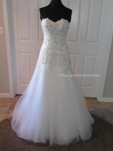 100% Authentic Maggie Sottero Ladonna wedding dress from The Last Minute Bride.