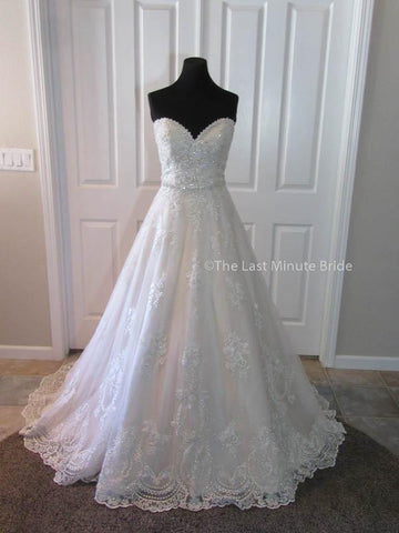 100% Authentic Maggie Sottero Reba wedding dress from The Last Minute Bride.