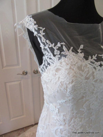  Sheer/ Illusion / Lace Wedding Dress