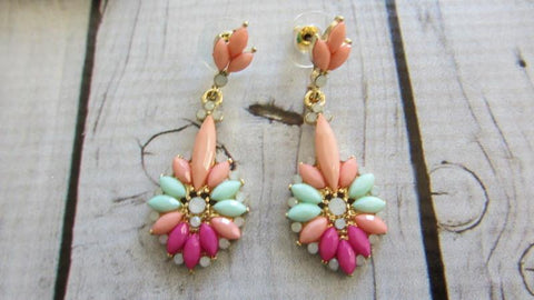 Multi Colored Dangle Earrings