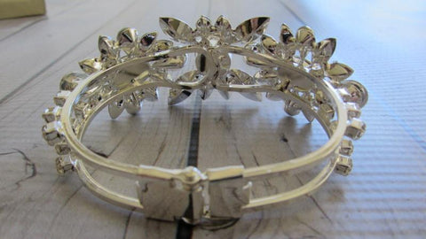 Gemstone Floral Cluster Bracelet