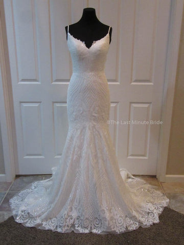 100% Authentic Samantha by Last Minute Bride Wedding Dress 