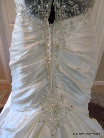 Asymmetrical Waistline Bridal Gown