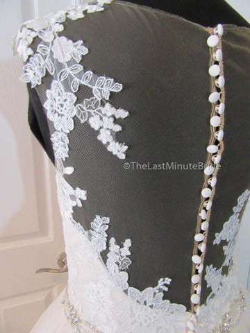 Color Ivory Lace Wedding Dress