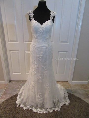 100% Authentic Paula by The Last Minute Bride Wedding Dress 
