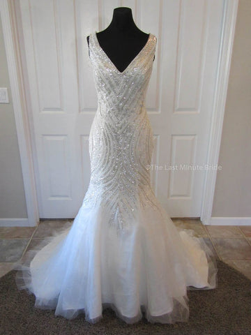 Made to Order 100% Authentic Last Minute Bride Wedding Dress Style Veronic
