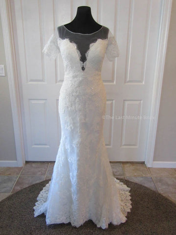 100% Authentic Everly by The Last Minute Bride Wedding Dress 
