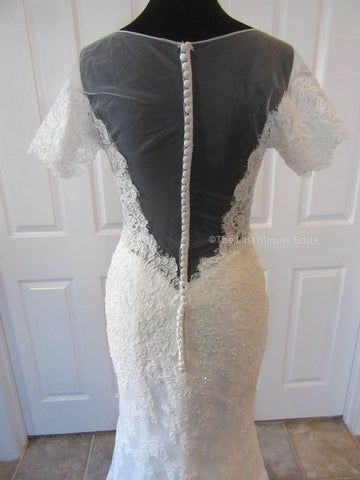  Short Sleeve Wedding Dress