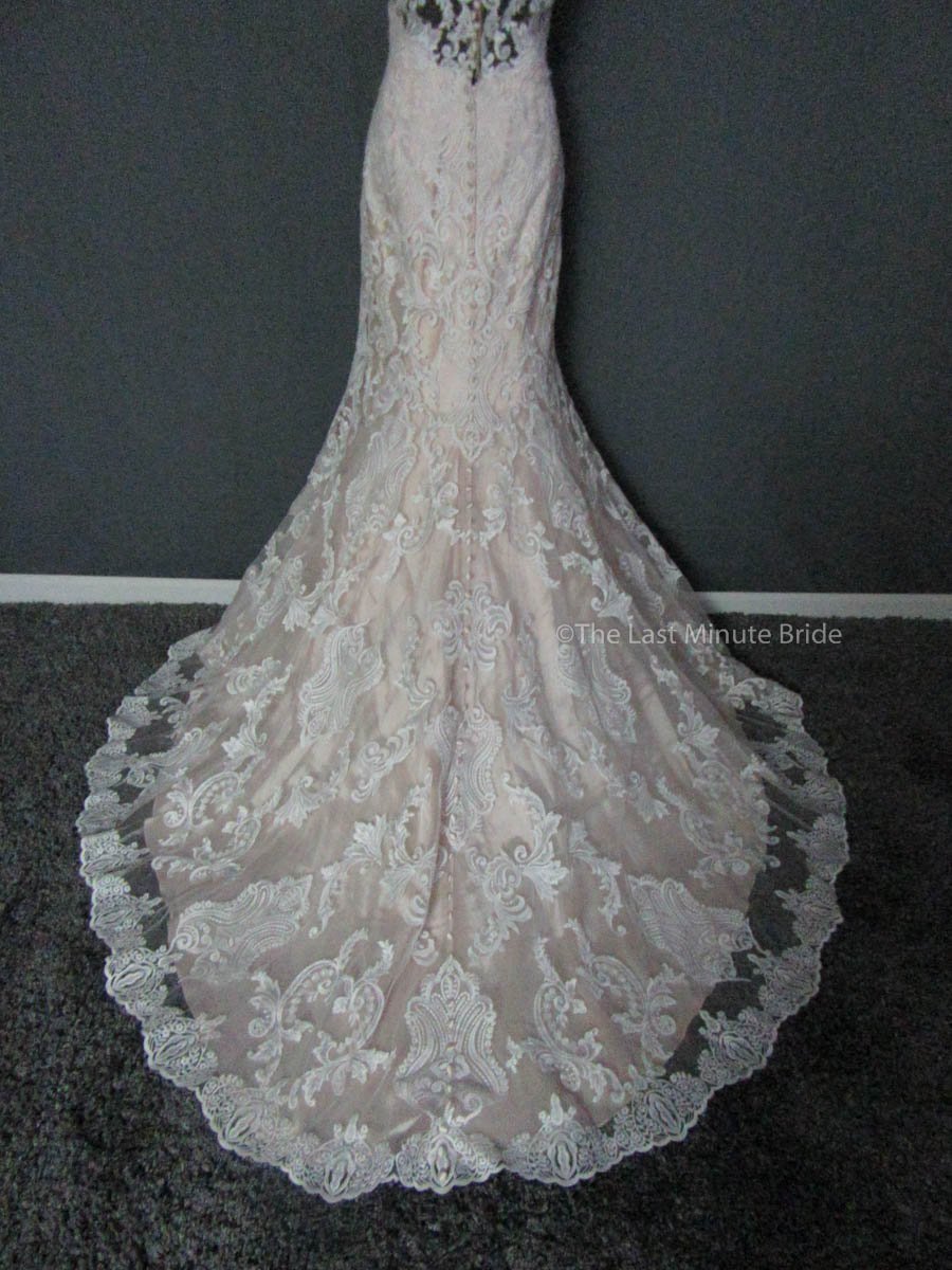 mermaid wedding dress bustle Allure Bridals 9474