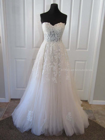 Romantic Illusion Lace and Organza Wedding Dress - BETANCY
