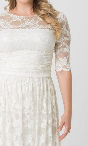 3/4 Sleeve Wedding Dress