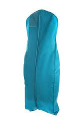 Breathable Zippered Garment Bag - White, Fuchsia or Turquoise