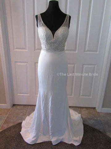 100% Authentic Cristiano Lucci Style 13113 Toni Wedding Dress from The Last Minute Bride.