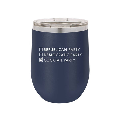 Cocktail Party - 12oz Navy Drink Tumbler