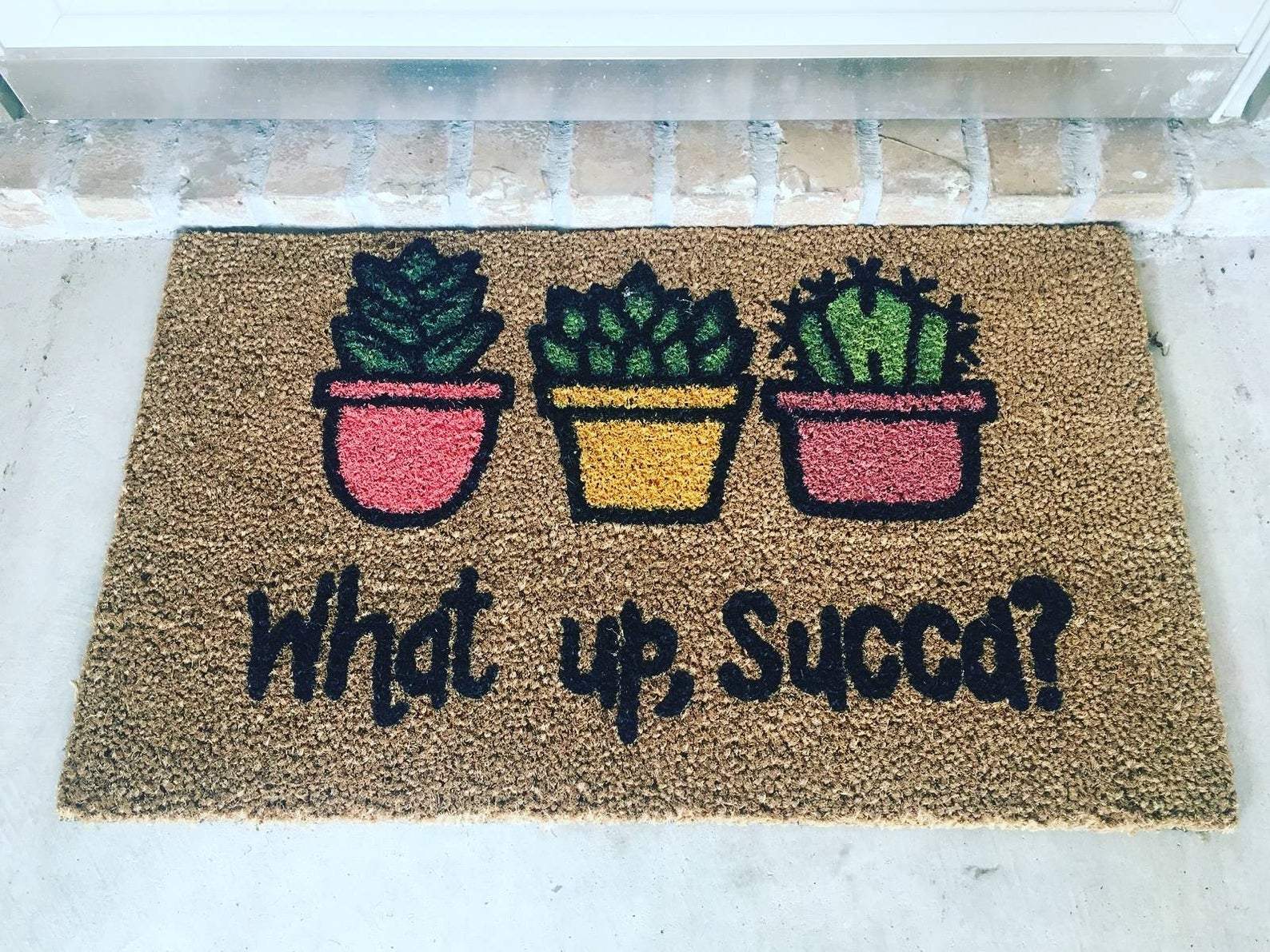 succulent doormat DIY Doormat Painting Kit - Succulent